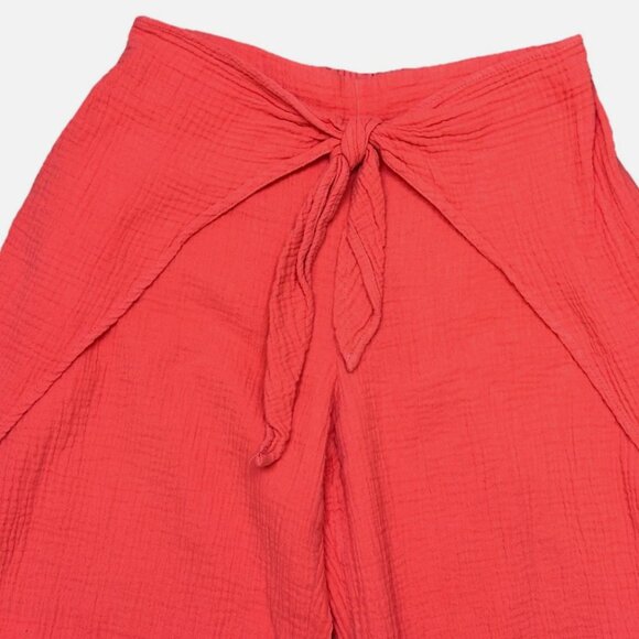 Young Fabulous & Broke On The Road Abigail Orange Wide Leg Side Slit Pants XS - Picture 6 of 12